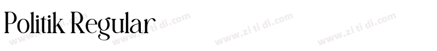 Politik Regular字体转换
